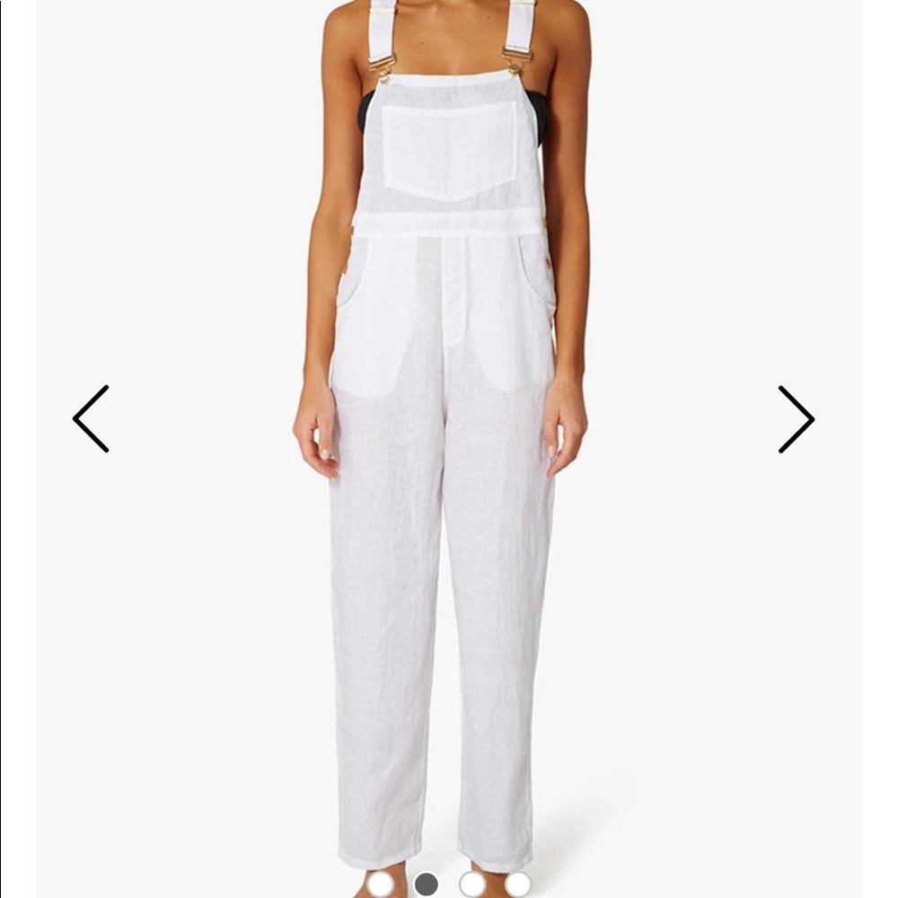 Linen overalls
